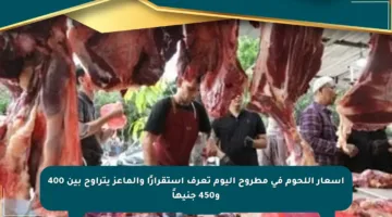أسعار اللحوم في مطروح اليوم تعرف استقرارًا والماعز يتراوح بين 400 و450 جنيهاً
